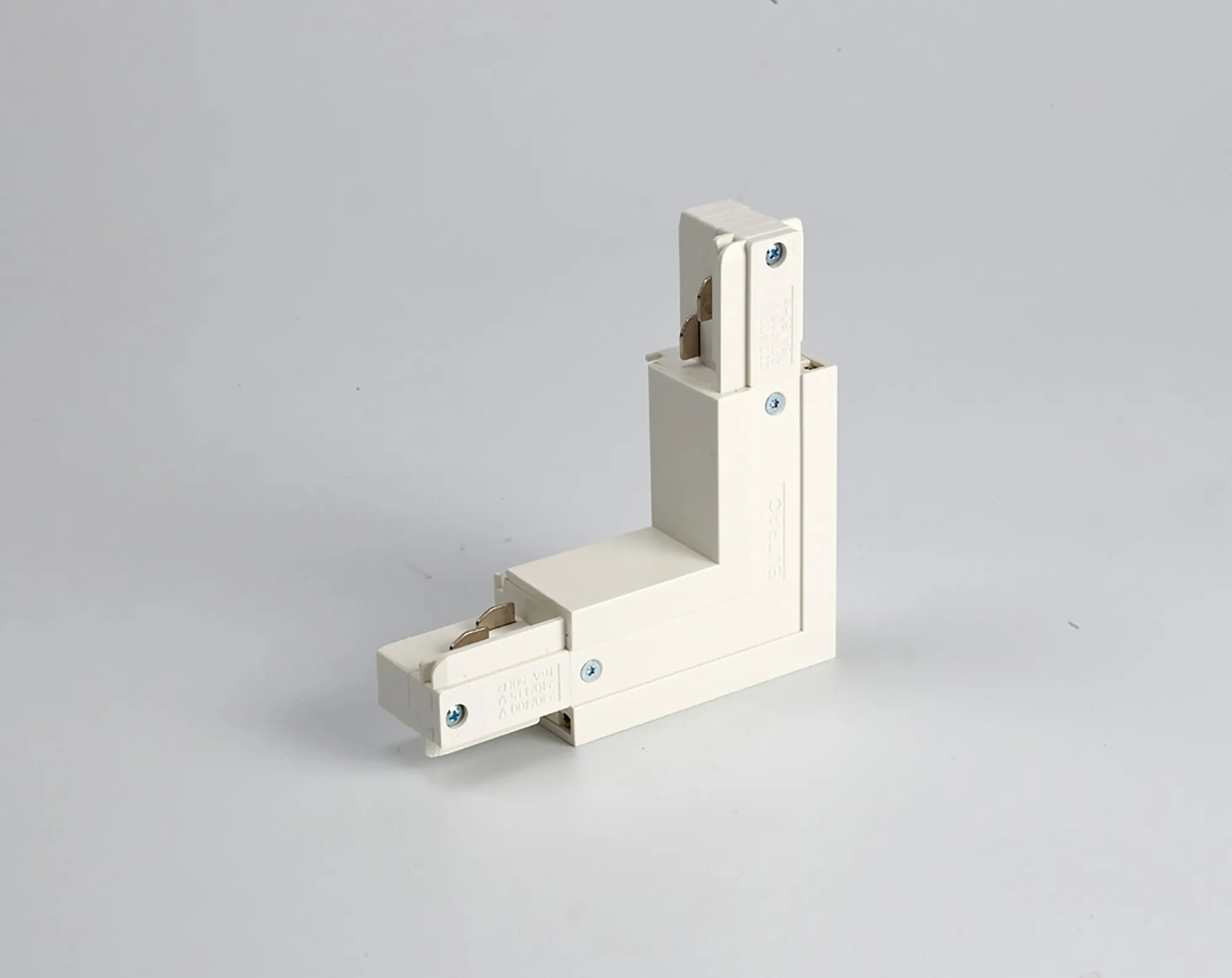 Surface L Coupler With Feeding Option 3 Circuit Surface Mounted Track 555 1 1209 1  Eutrac 3 Circuit Surface-White
